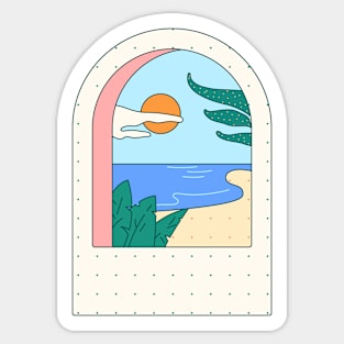 Window illustration Sticker